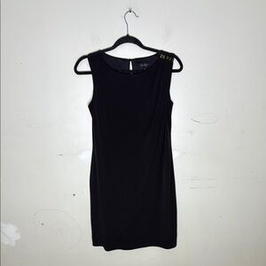 Jessica Simpson Polyester Blend Elegant Black Sleeveless Dress Size 6